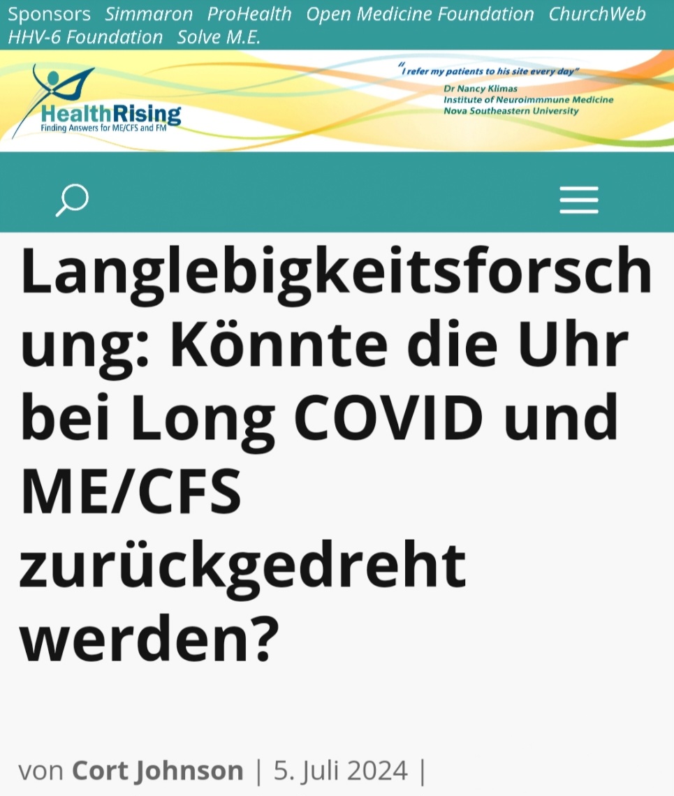 healthrising Langlebigkeitsforschung